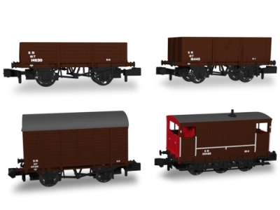 Rapido 942009 SR Livery N Gauge post- 1936 Wagon Pack No: 1